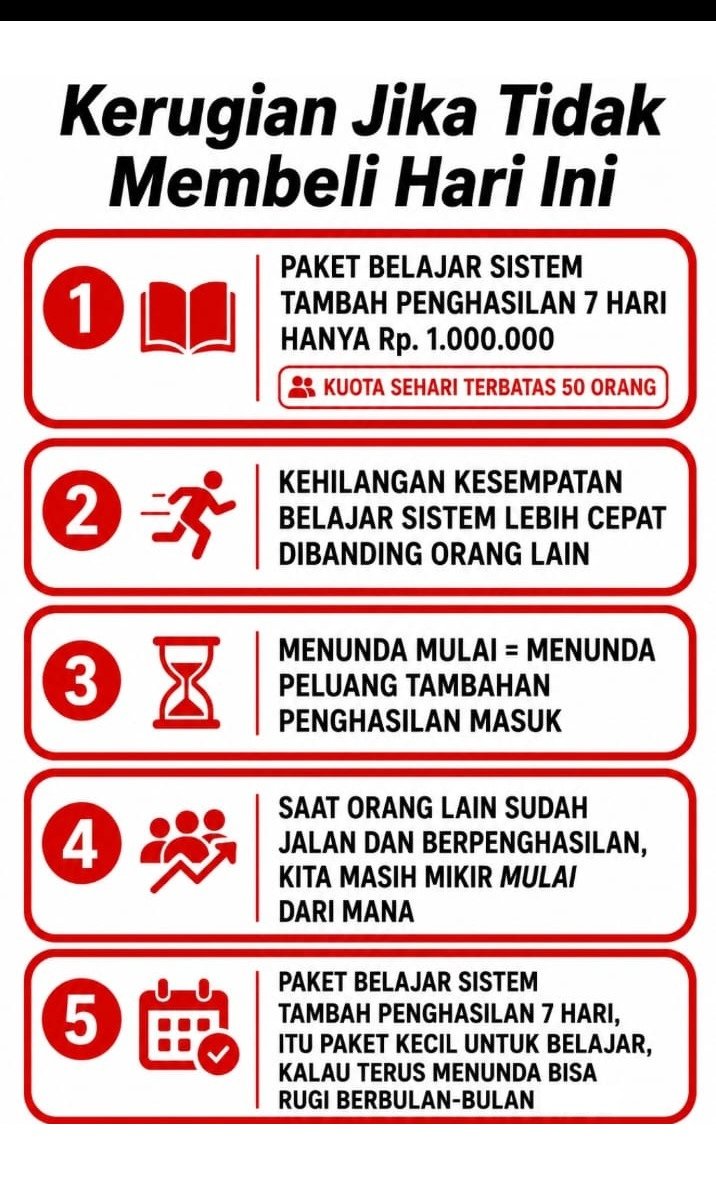 Tambah Penghasilan Itu Bukan Pilihan Tapi Kebutuhan